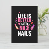 きれいな爪で人生はもっと素敵に 招待状 (スタンド正面)