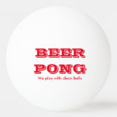 きれいな球2が付いているビールPongの演劇 卓球ボール (正面)