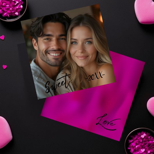 きれいな甘い&ラブフォトピンク シーズンカード