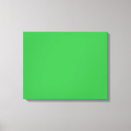 きれいな白いバーに対して明るい緑のスクリーンがセット キャンバスプリント