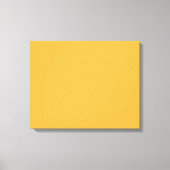 きれいな白のcrを特徴とする黄色縁どの四角 キャンバスプリント (正面)