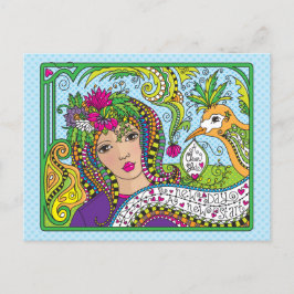 きれいな石板_葉書 ポストカード