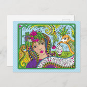 きれいな石板_葉書 ポストカード (正面/裏面)