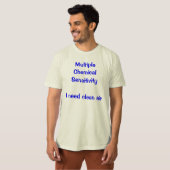 きれいな空気が必要だ Tシャツ (正面フル)