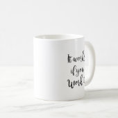 きれいな節酒12のステップ回復引用文のギフトは落ち着きます コーヒーマグカップ (正面右)