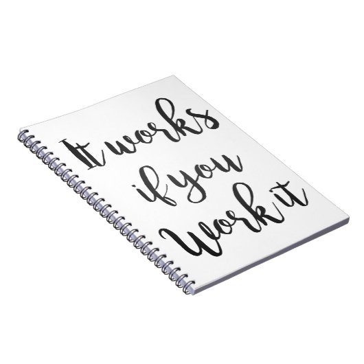 きれいな節酒12のステップ回復引用文のギフトは落ち着きます ノートブック (右側)