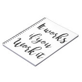 きれいな節酒12のステップ回復引用文のギフトは落ち着きます ノートブック (左側)