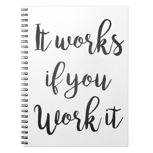 きれいな節酒12のステップ回復引用文のギフトは落ち着きます ノートブック (正面)