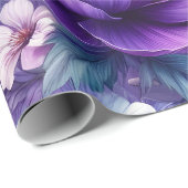 きれいな紫の花 ラッピングペーパー (ロールコーナー)