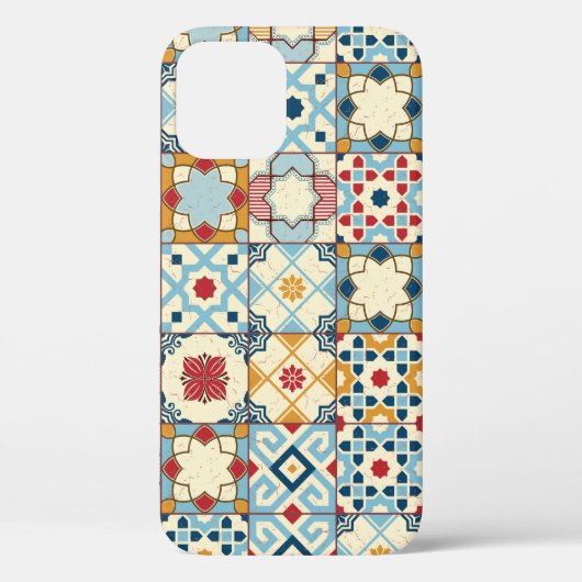 きれいな継ぎ目のない白いカラフルモロッコ。 Case-Mate iPhoneケース (裏面)