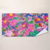 きれいな花模様。ウォーターコロ バスタオル (バスタオル)