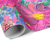 きれいな花模様。ウォーターコロ ラッピングペーパー (ロールコーナー)