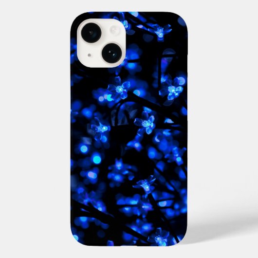 きれいな青い花のライト Case-Mate iPhoneケース (裏面)
