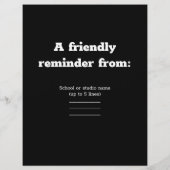 きれいな黄金の真鍮を踊る チラシ (裏面)