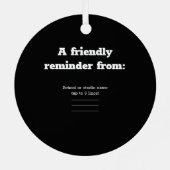 きれいな黄金の真鍮ラウンドを踊る メタルオーナメント (裏面)