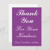 きれいな"あなたの親切さを"の郵便はがきありがとう ポストカード (正面/裏面)