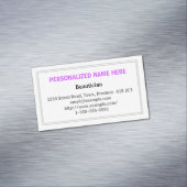 きれいな、控えめに述べられた美容師の名刺 マグネット名刺 (インサイチュ)