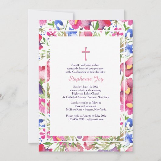 きれいに美しい招待状 招待状 (正面)