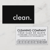 きれい。 ロイヤリティのパンチカード ロイヤリティカード (正面/裏面)