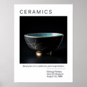 きんつぎ焼きのポスターシリーズ |白 ポスター (正面)