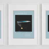 きんつぎ焼きのポスターシリーズ |青淡い色の色 ポスター