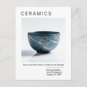 きんつぎ焼きポストカード ポストカード (正面)