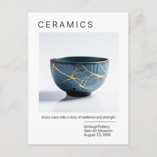 きんつぎ焼きポストカード ポストカード (正面)