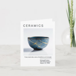 きんつ日本のぎ陶器カード 招待状