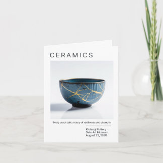 きんつ日本のぎ陶器カード 招待状