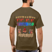 ぎおん提灯夢ブラウン Tシャツ (裏面)