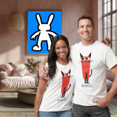 ぎこちないポーズ猫 | ミニマおもしろいリスト漫画 Tシャツ