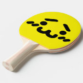 ぎこちない可愛い顔イエロー卓球ラケット 卓球ラケット (正面アングル)