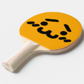 ぎこちない可愛い顔オレンジ卓球ラケット 卓球ラケット (正面アングル)