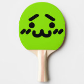 ぎこちない可愛い顔グリーン卓球ラケット 卓球ラケット (正面)