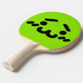 ぎこちない可愛い顔グリーン卓球ラケット 卓球ラケット (正面アングル)
