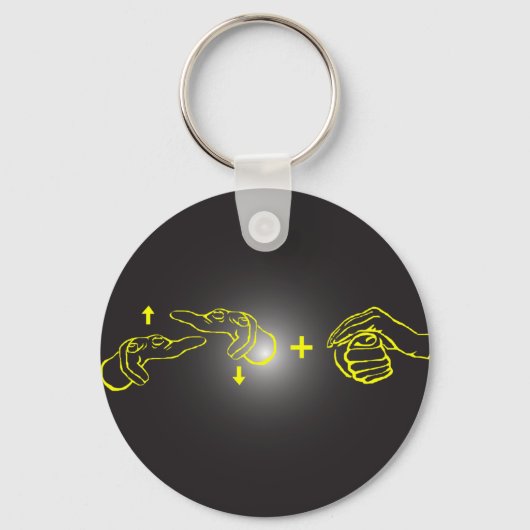 ぎこちない看板 キーホルダー (正面)