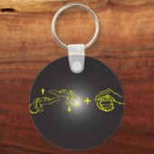 ぎこちない看板 キーホルダー (正面)