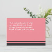 ぎこちない瞬間 花嫁の介添え人になってくれる？ カード (スタンド正面)