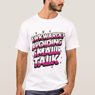 ぎこちなく小さなトークTシャツを避ける – レトロ80s Tシャツ