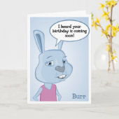 ぎざぎざのバースデー・カード カード (黄色い花)