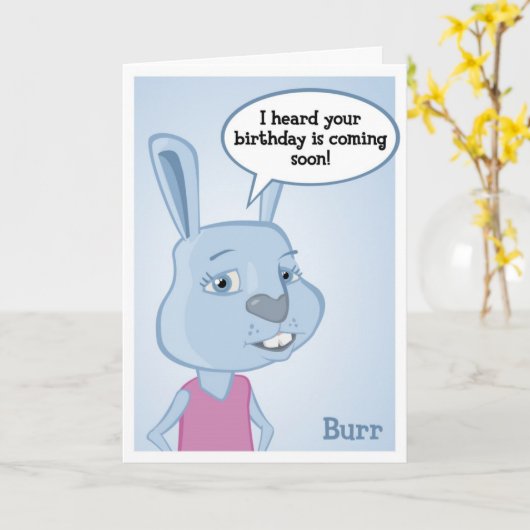 ぎざぎざのバースデー・カード カード (黄色い花)