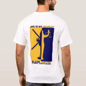 ぎざぎざは私の副操縦士です Tシャツ (裏面)