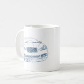 ぎざぎざXF コーヒーマグカップ (正面左)