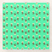 ぎっしり詰まったクリスマス ガラスコースター (正面)