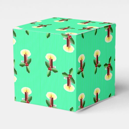 ぎっしり詰まったクリスマス フェイバーボックス (正面サイド)