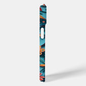 ぎりぎりのシームレスなフローラ紙パターン Case-Mate iPhoneケース (裏面 / 右)