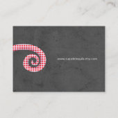 ぎんがム&チャーコールグレーダークエレガントヴィンテージ 名刺 (裏面)