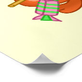 くき枝と歯磨き ポスター (角)