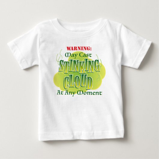 くさい雲の赤ちゃんTシャツ ベビーTシャツ (正面)