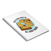 くさい駄洒落は私を中からトロトロに Funny Food Pun ノートブック (右側)